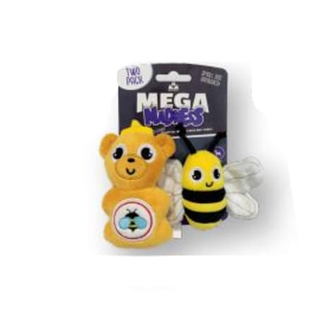 Mega Mutt Honey Bee Dog Toy