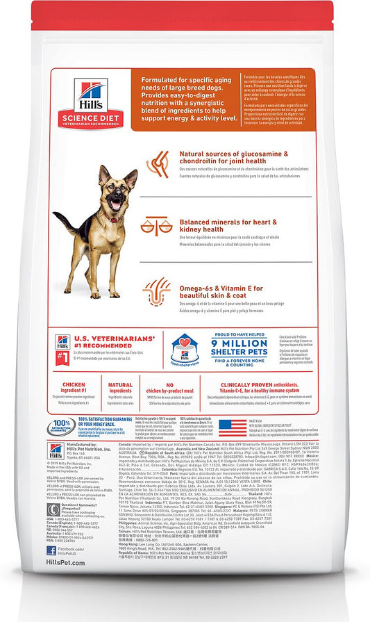 Hill's Science Diet Adult 6+ Large Breed Chicken Meal, Barley & Rice Dry Dog Food