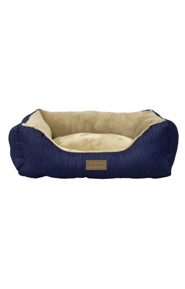 Ethical Pet Wood Grain Stepin Navy Pet Bed