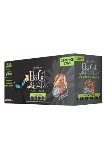 Tiki Cat After Dark Variety Pack Wet Cat Food, 2.8 oz., Case of 12