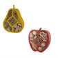 Red Apple-shaped & Yellow Pear-shaped Bee & Insect House