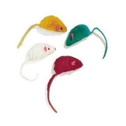 Ethical Pet Fur Mice-Cat Toys (Assorted Colors)