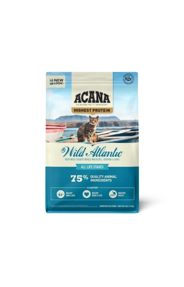 ACANA Grain-Free Wild Atlantic Saltwater Fish with Freeze-Dried Liver Dry Cat Food