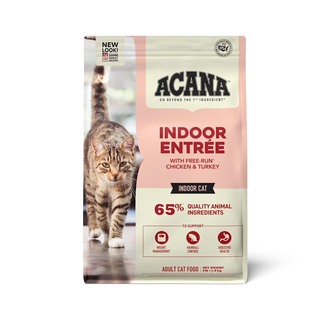 ACANA Indoor Entree for Indoor Cats Chicken Turkey Whole Herring and Rabbit Dry Cat Food