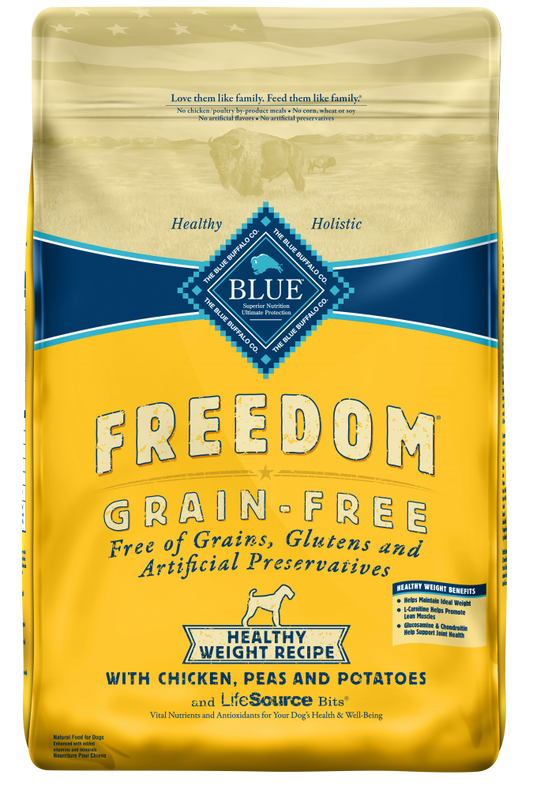 Blue Buffalo Freedom Adult Healthy Weight Chicken Recipe Dry Dog Food