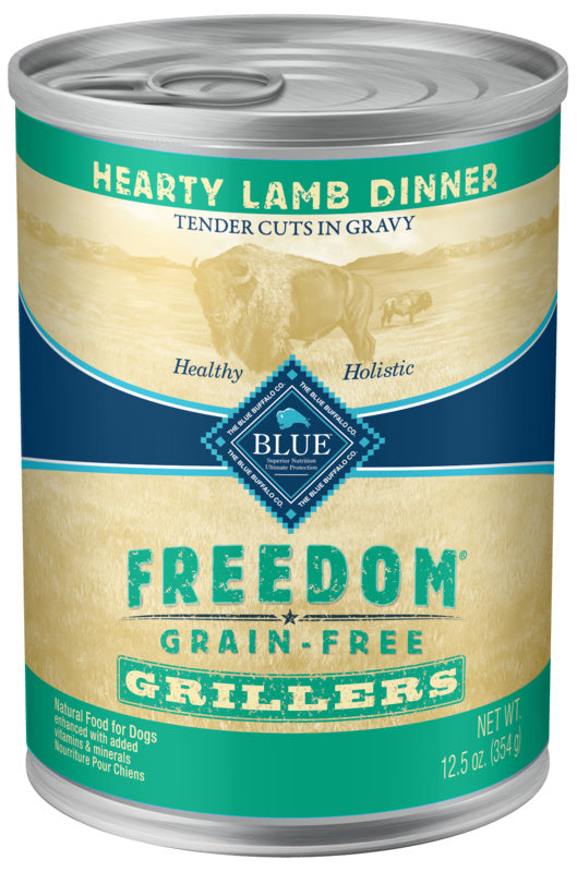 Blue Buffalo Freedom Grain Free Grillers Hearty Lamb Dinner Canned Dog Food