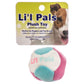Coastal Toys Lil' Pals Multicolored Plush Ball Dog Toy