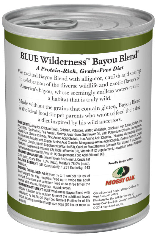 Blue Buffalo Wilderness Grain Free Bayou Blend with Alligator & Catfish Canned Dog Food