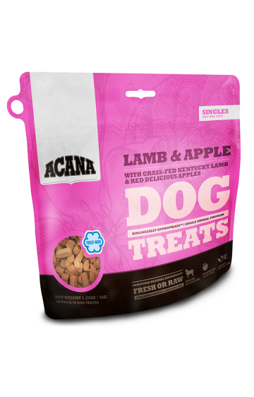ACANA Singles Grain Free Limited Ingredient Diet Lamb and Apple Formula Dog Treats