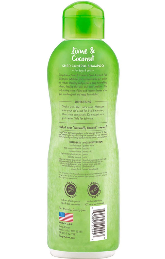 Tropiclean lime & shop coconut pet shampoo