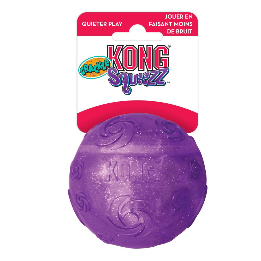 KONG Squeezz Crackle Ball Dog Toy