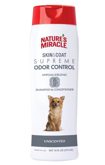 Natures Miracle Skin & Coat Supreme Odor Control - Hypoallergenic Shampoo & Conditioner