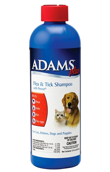 Adams Plus Flea & Tick Shampoo with Precor