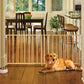 North States MyPet Extra-Wide Swing Wood Petgate
