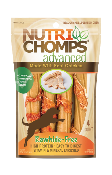 NutriChomps Advanced Chicken Twists 4ct