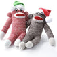 MultiPet Holiday Sock Monkey Dog Toy