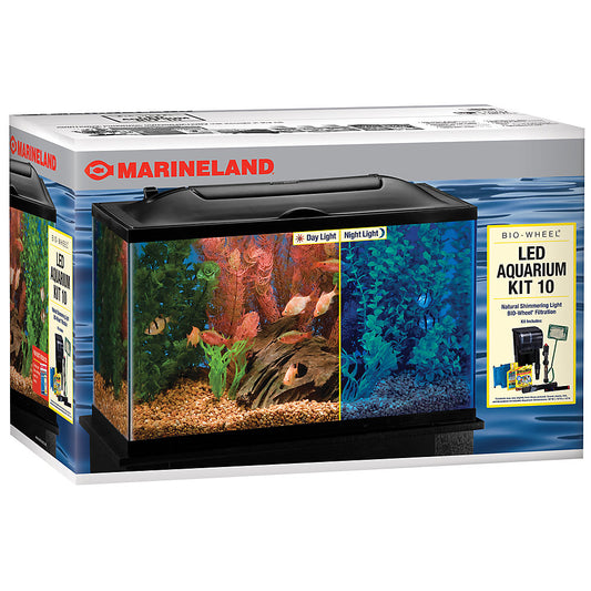 Marineland 10 Gallon BioWheel LED Aquarium Kit