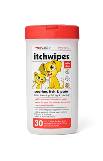 Petkin Itch Wipes 30 count