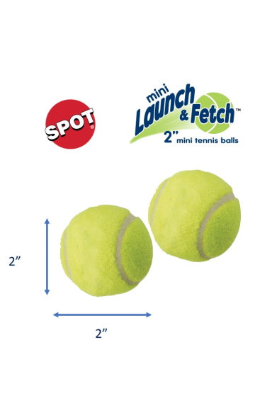 SPOT Launch Fetch Tennis Ball 2pk