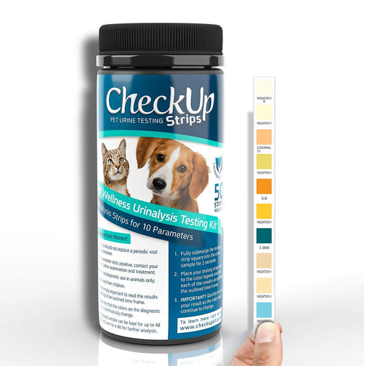 CheckUp 10 Parameters Urine Testing Strips for Cats and Dogs