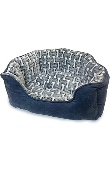 Ethical Pets Sleep Zone Scallop Shape Pet Bed Midnight 21x17