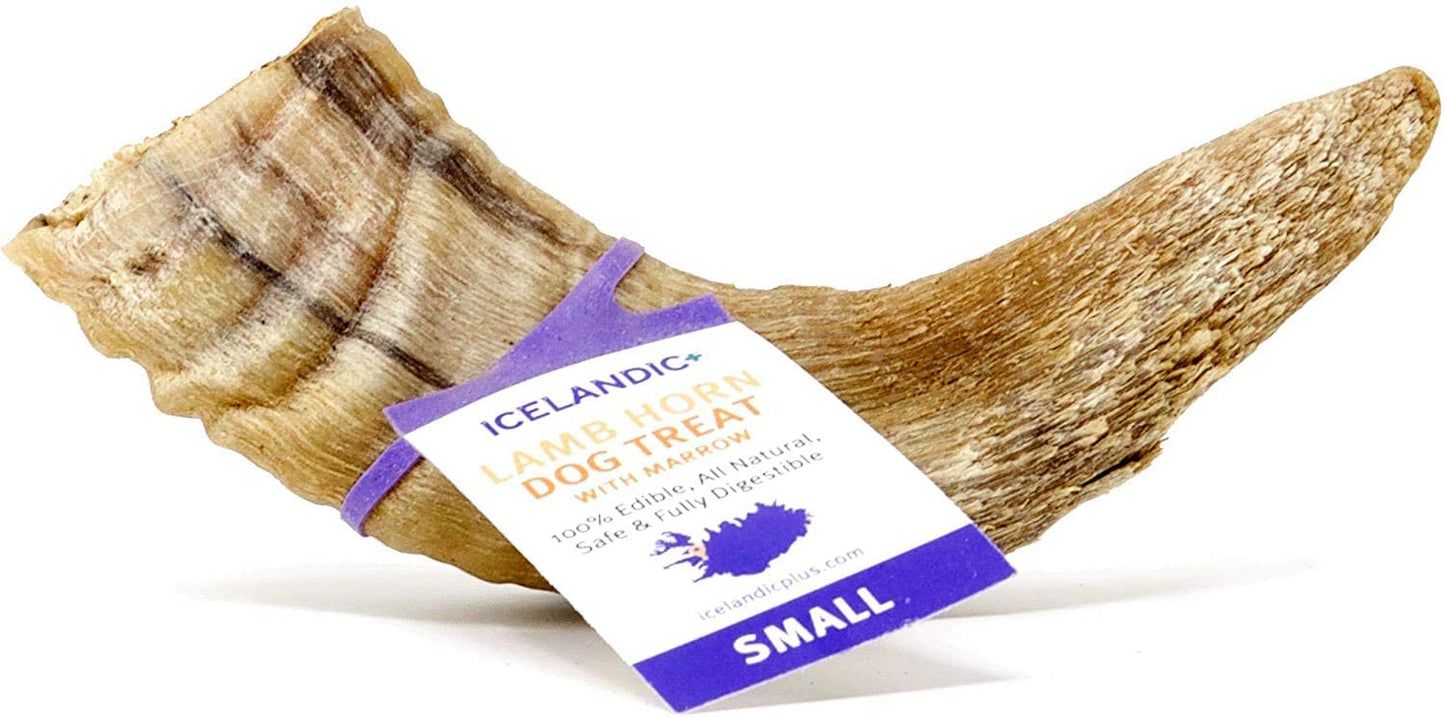 Icelandic All-Natural Dog Chew Treats Lamb Horn