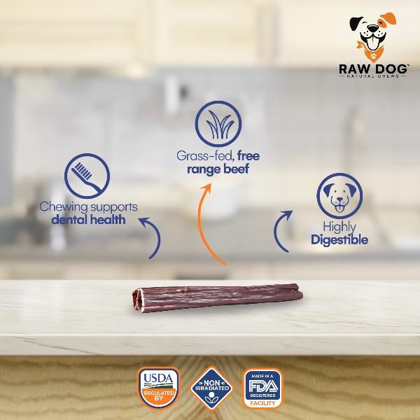 12" Beef Gullet Stick - Infographic - Raw Dog Chews