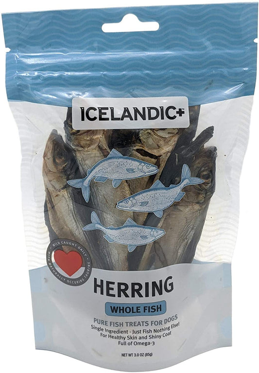 Icelandic+ All-Natural Dog Treats Whole Fish Herring