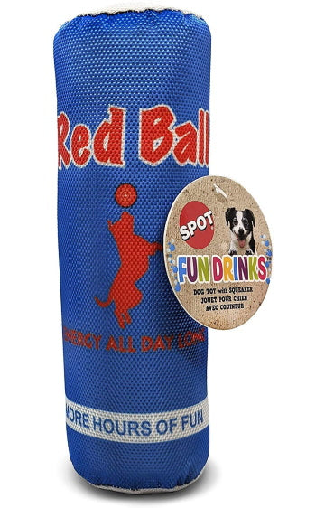 SPOT Fun Food RED Ball Drink Soft Plush Dog Toy