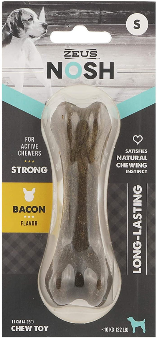 ZEUS Nosh Strong Dog Chew Bones Bacon Flavor