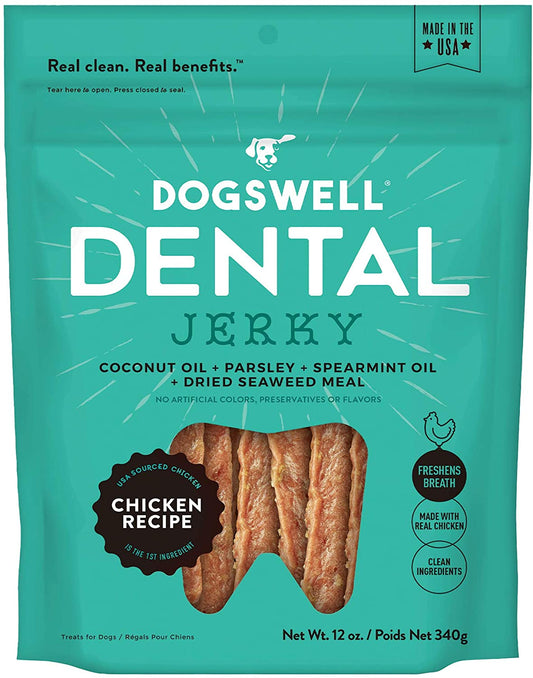 Dogswell Dog Dental Care Grain Free Chicken Jerky Dog Treats