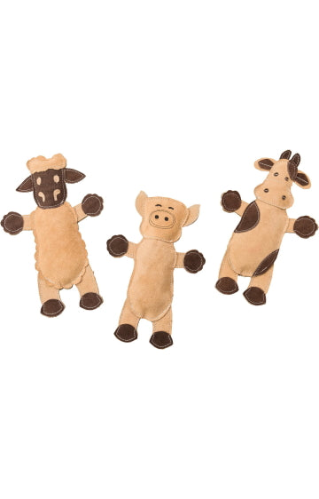 Ethical Pet Dura-Fused Leather Barnyard Animal Toy