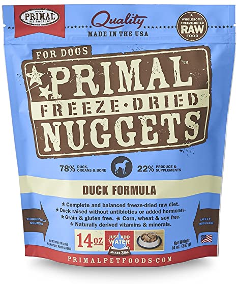 Primal Pet Foods Freeze-Dried Dog Food Duck