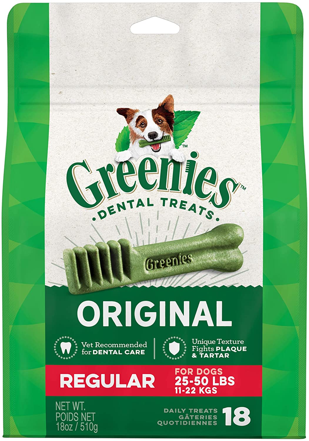 Greenies Original Regular Natural Dental Dog Treats