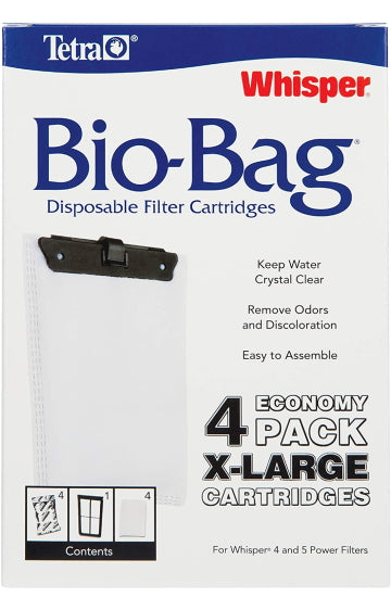 Tetra Whisper Bio-Bag Disposable Filter Cartridges 4-pack X-Large