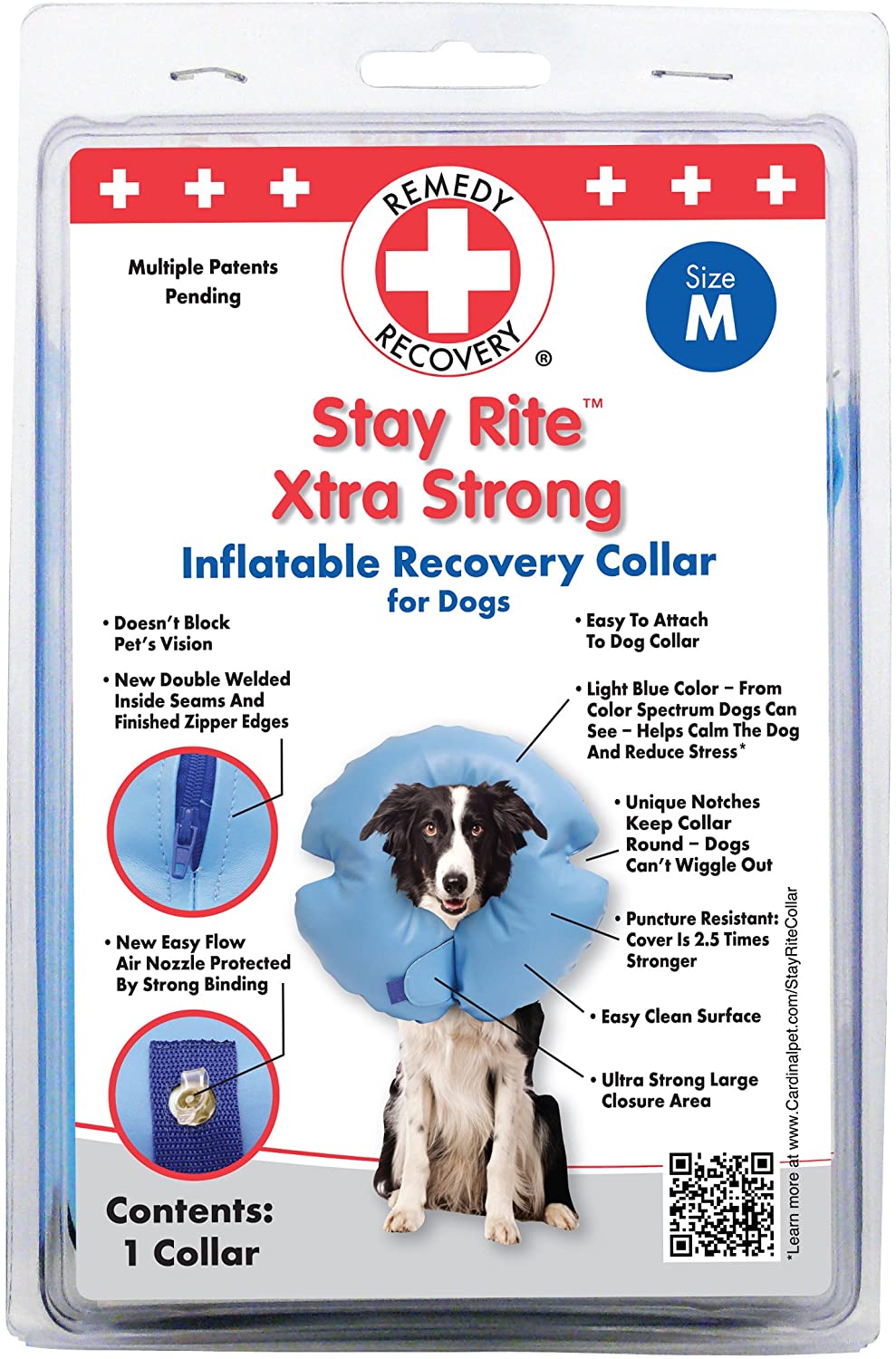 DOGSWELL Remedy & Recovery Stay Rite Inflatable Recovery Collar