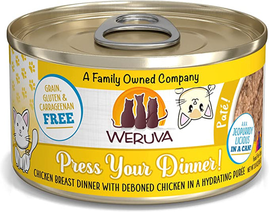 Weruva Classic Cat Paté, Press Your Dinner with Chicken, 3oz