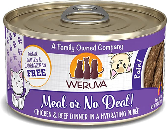 Weruva Classic Cat Paté, Meal or No Deal! with Chicken & Beef, 3oz