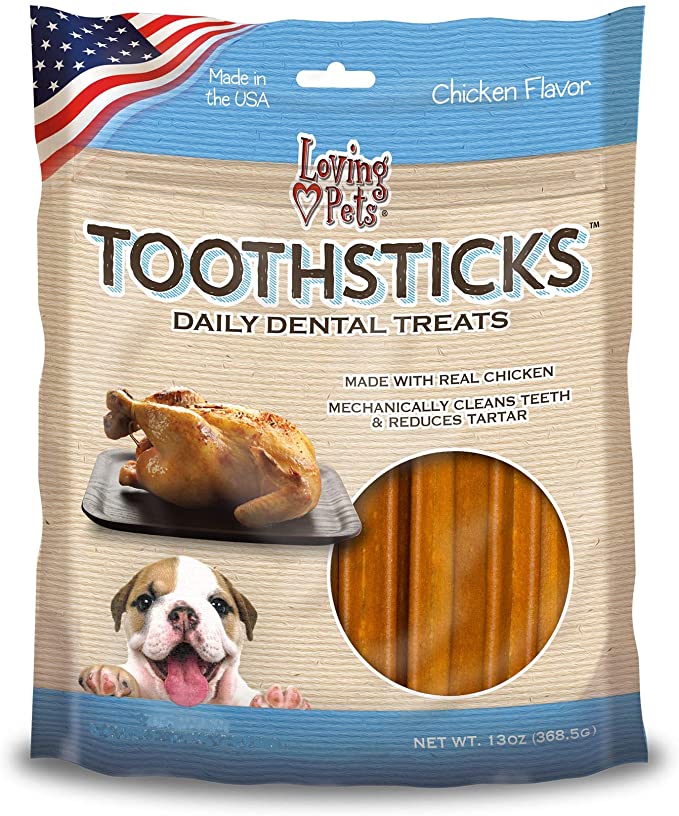 Loving Pets Toothsticks Daily Dental Dog Treats