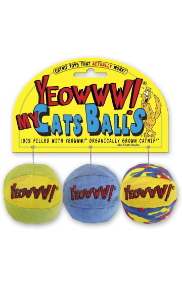 Yeoww! Catnip My Cat Balls 3pk