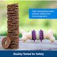 PetSafe Rawhide Treat Rings for Busy Buddy Dog Toys - Peanut Butter Flavor – 16 Rings
