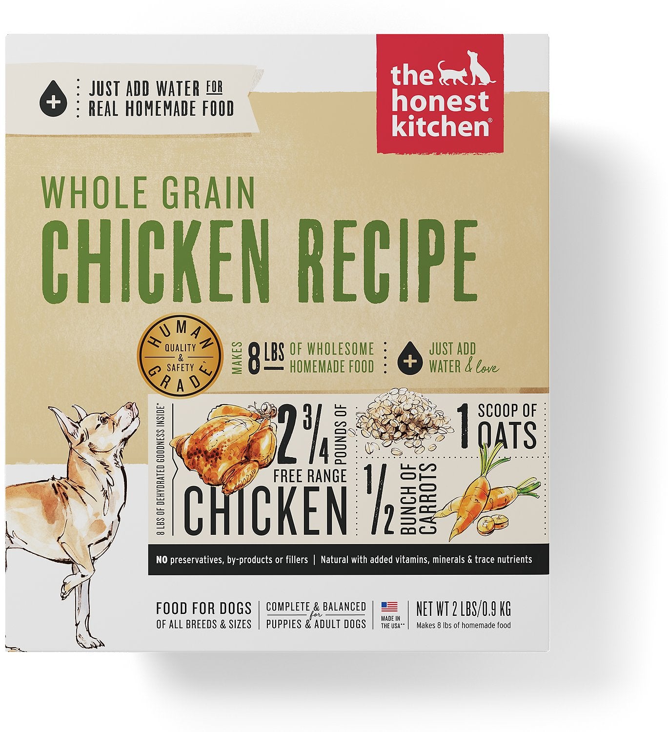 The Honest Kitchen Whole Grain Chicken Recipe Dehydrated Dog Food