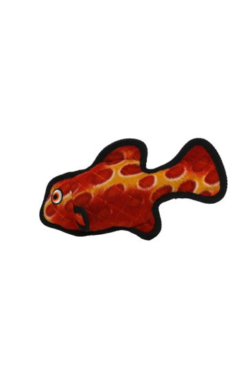 Tuffy Ocean Creature Red Fish Dog Toy