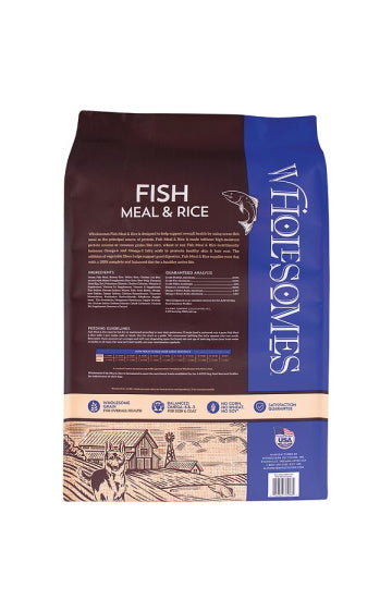 Wholesomes Fish Meal & Rice Recipe Dry Dog Food