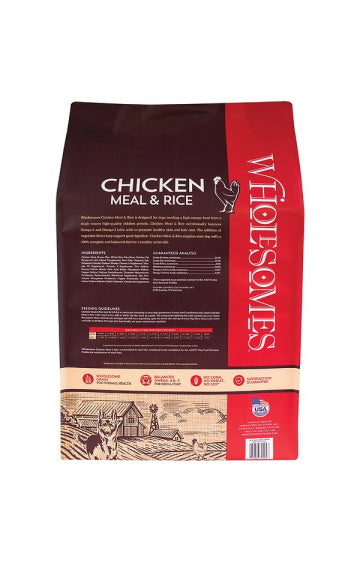 Wholesomes Chicken Meal & Rice Recipe Dry Dog Food