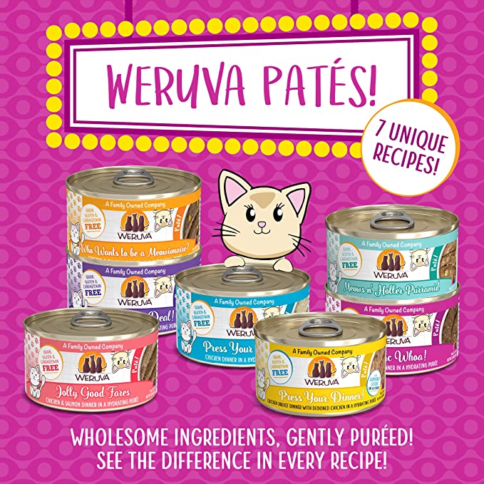 Weruva Classic Cat Paté, Tic Tac Whoa! with Tuna & Salmon, 3oz