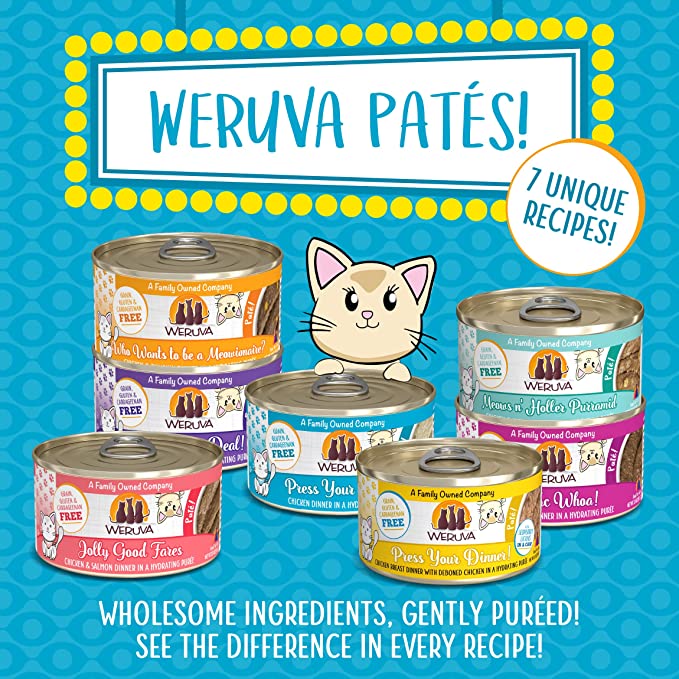 Weruva Classic Cat Paté, Press Your Lunch! with Chicken, 3oz