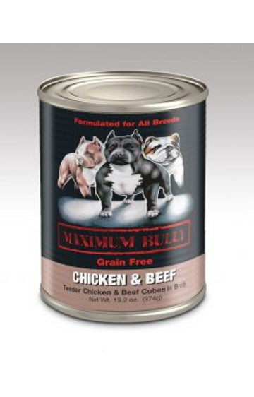 Maximum Bully Chicken and Beef Cubes in Broth 13.2oz