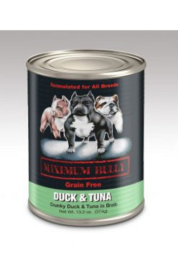Maximum Bully Chunky Duck and Tuna in Broth 13.2oz