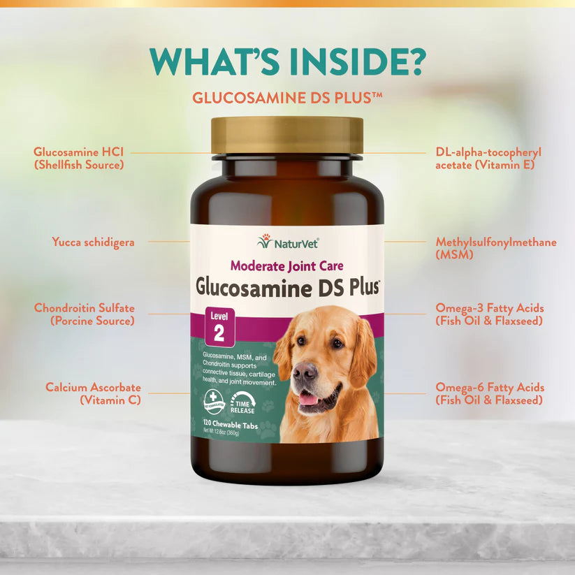 Glucosamine DS Plus Level Two Wheat Free Chews / Time Release Tabs